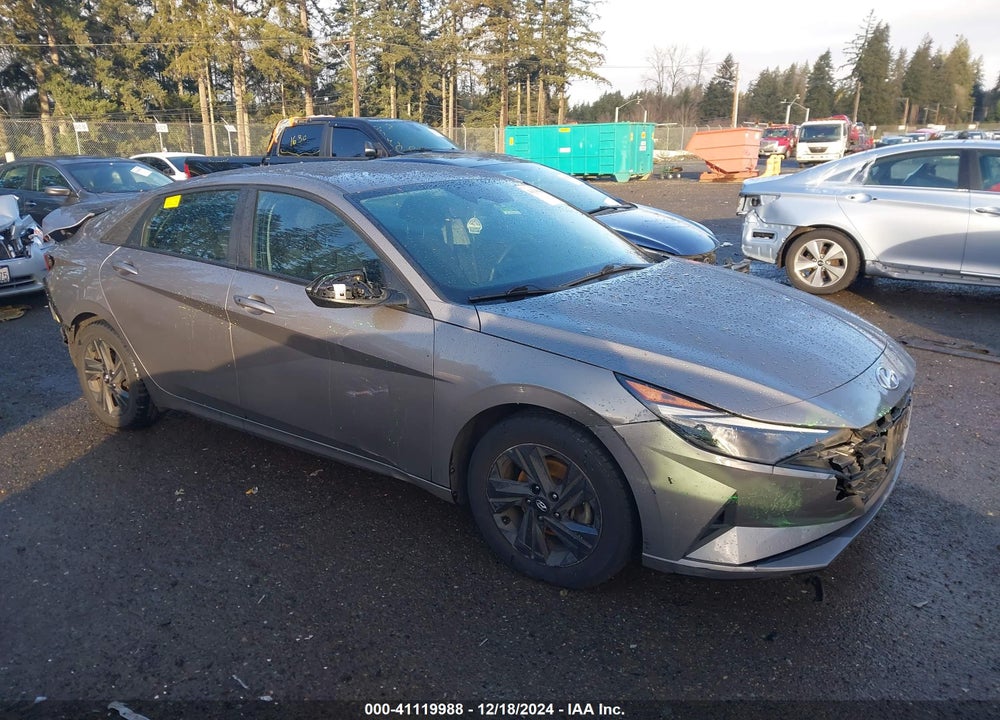 2021 HYUNDAI ELANTRA HYBRID BLUE VIN: KMHLM4AJ5MU005379