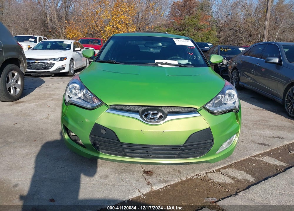 2012 HYUNDAI VELOSTER BLACK INT VIN: KMHTC6AD5CU075052