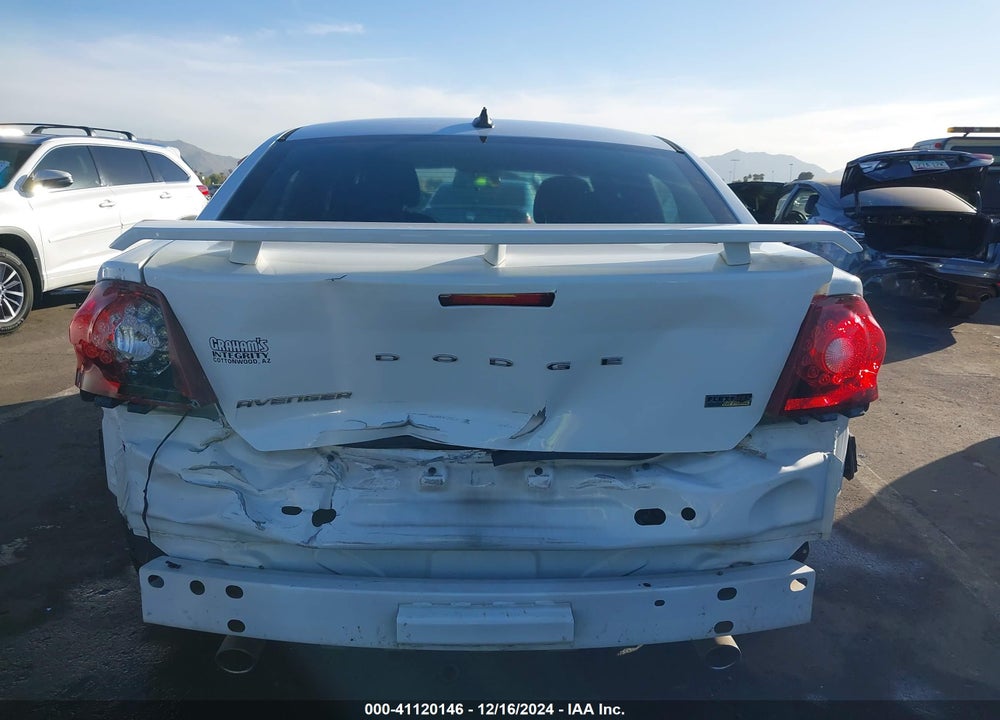2012 DODGE AVENGER SXT PLUS VIN: 1C3CDZEG9CN309909