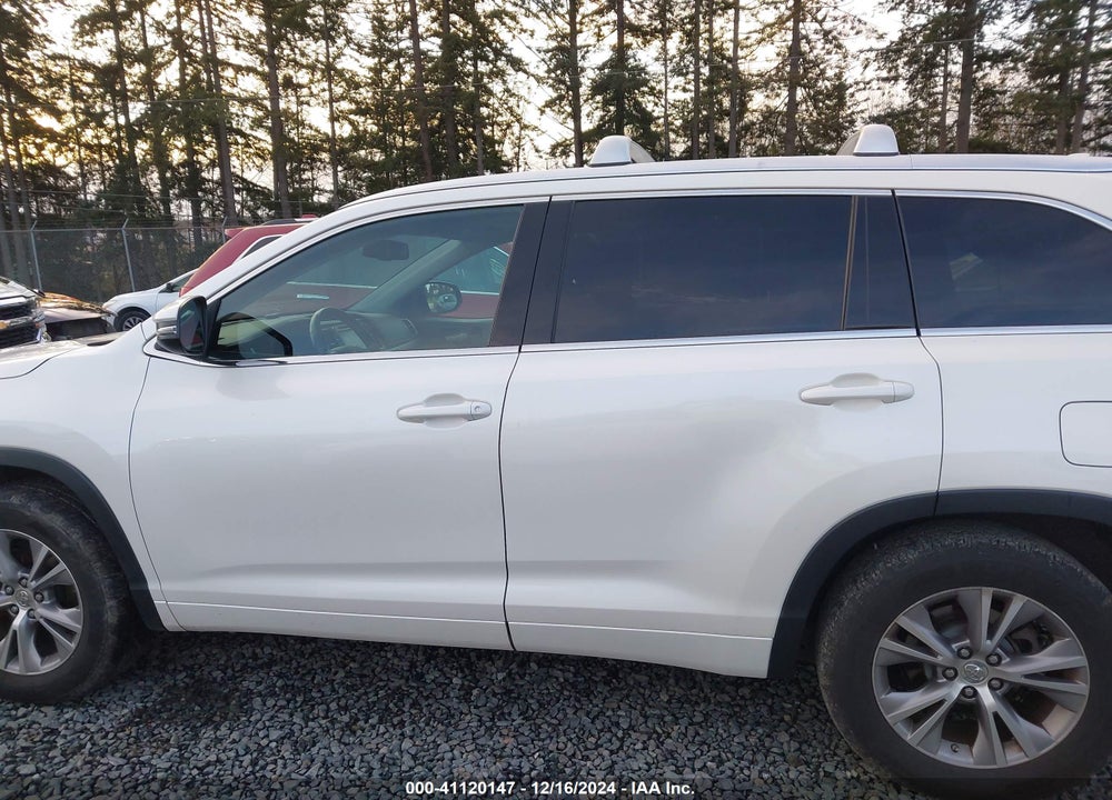 2014 TOYOTA HIGHLANDER XLE V6 VIN: 5TDJKRFH7ES011310