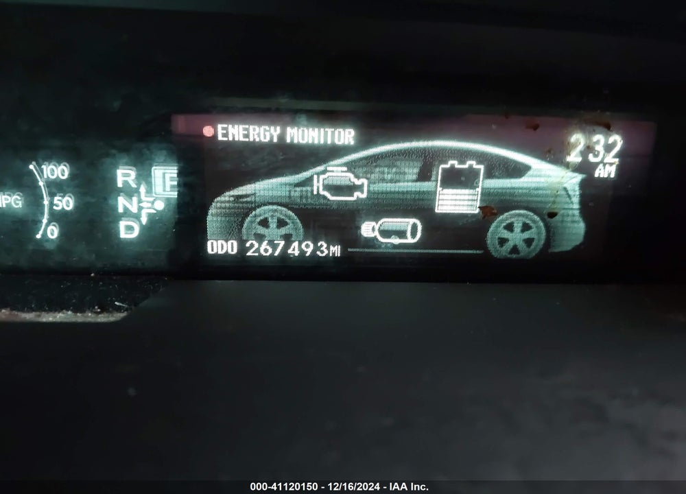 2013 TOYOTA PRIUS TWO VIN: JTDKN3DU5D0350044