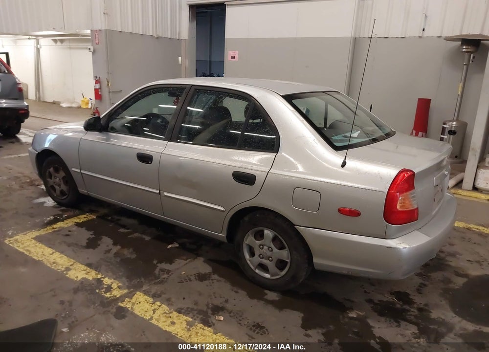 2002 HYUNDAI ACCENT GL VIN: KMHCG45C12U296950