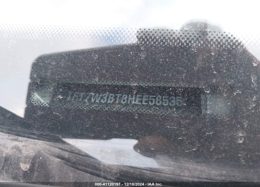 2017 FORD F 350 VIN: 1FT7W3BT8HEE58535