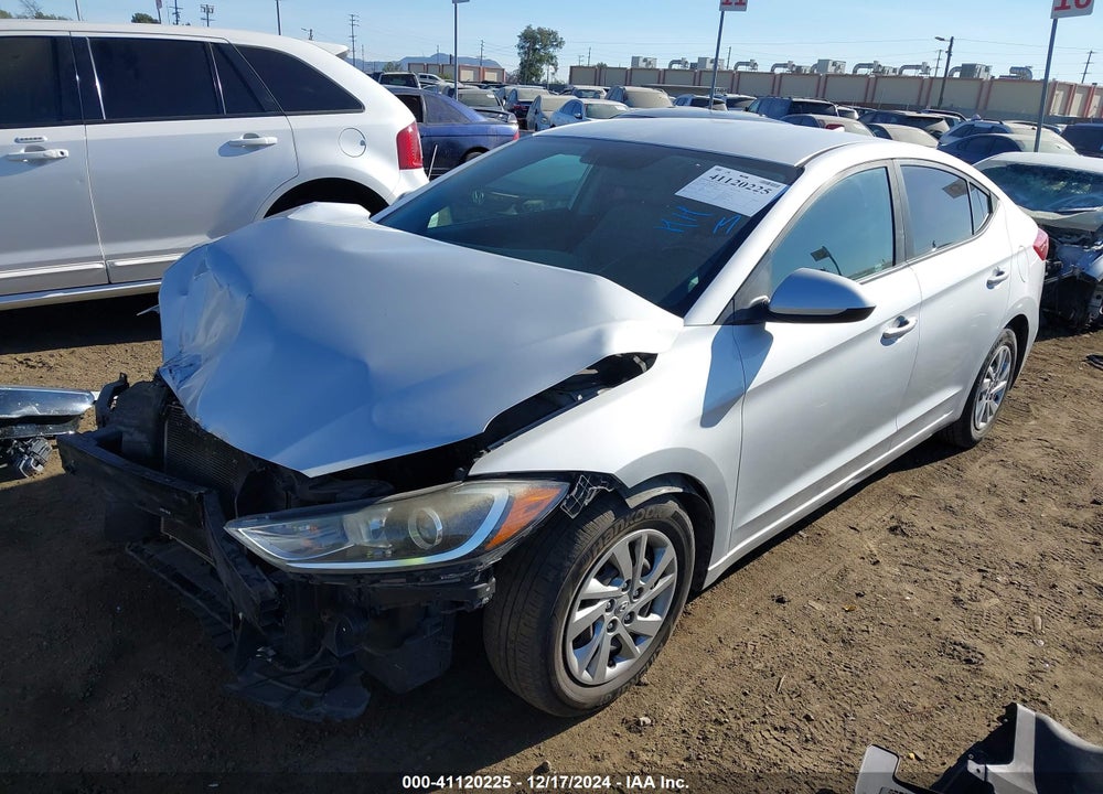 2017 HYUNDAI ELANTRA SE VIN: KMHD74LFXHU082968