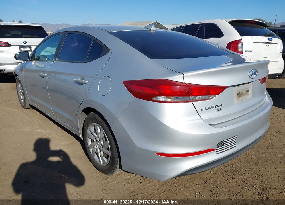 2017 HYUNDAI ELANTRA SE VIN: KMHD74LFXHU082968
