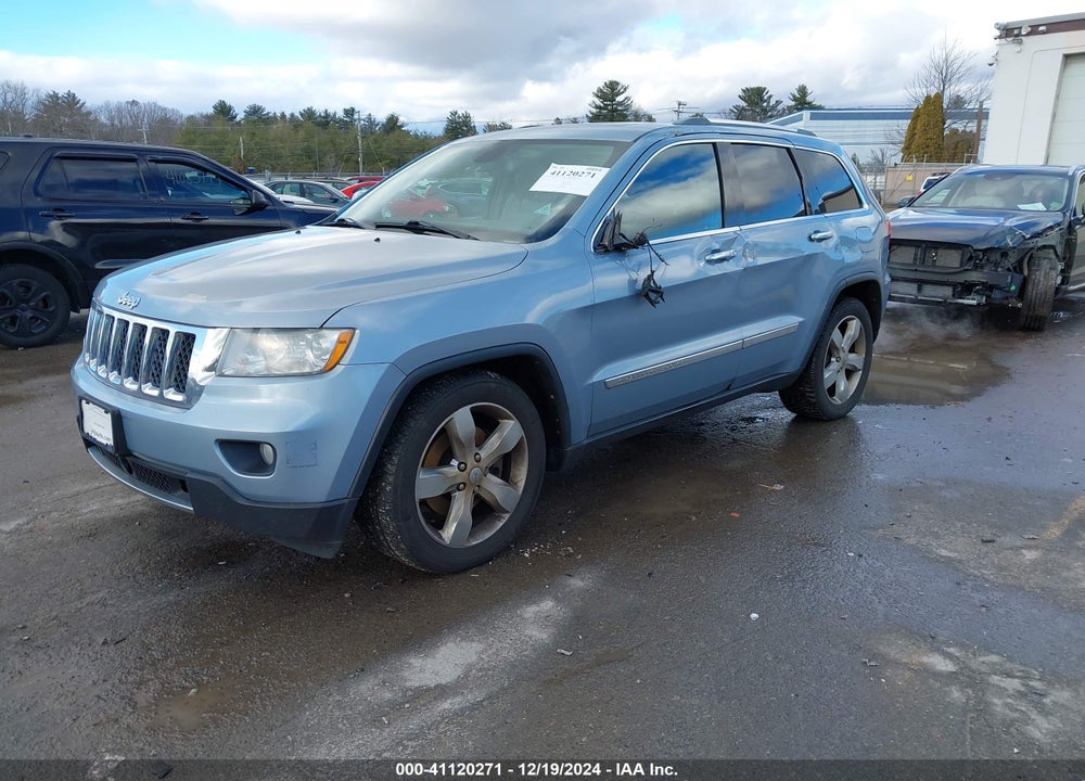 2012 JEEP GRAND CHEROKEE OVERLAND VIN: 1C4RJFCT3CC229160