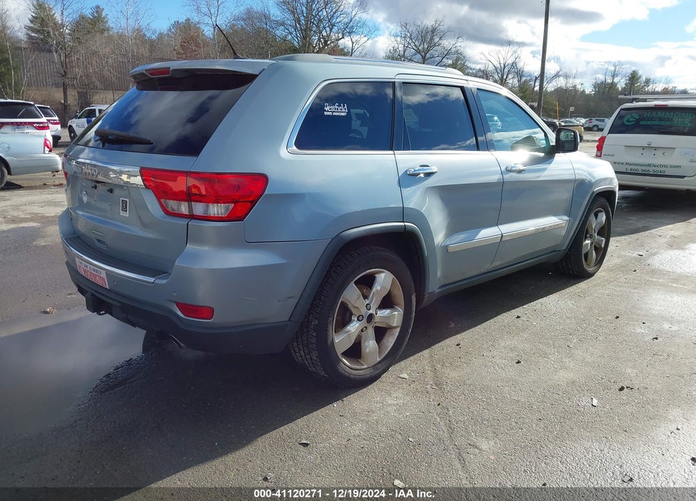 2012 JEEP GRAND CHEROKEE OVERLAND VIN: 1C4RJFCT3CC229160