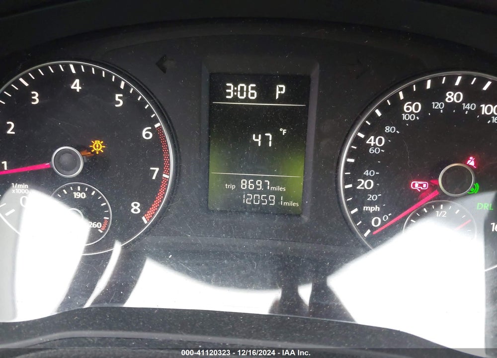 2012 VOLKSWAGEN PASSAT 2.5L S VIN: 1VWAP7A33CC073901