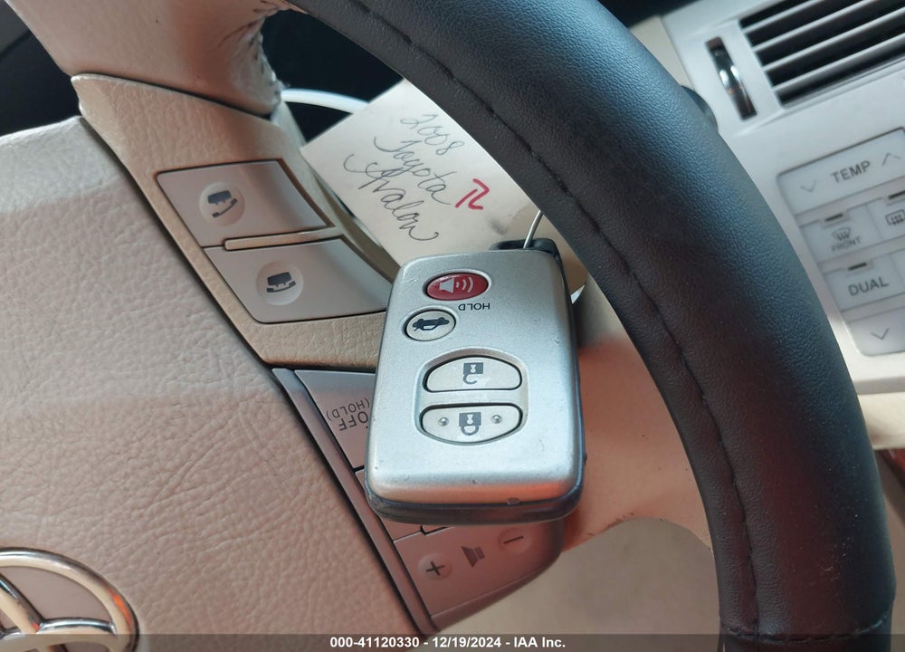 2008 TOYOTA AVALON LIMITED VIN: 4T1BK36B08U317581