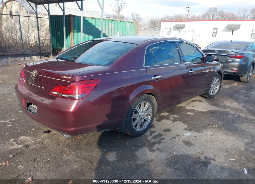 2008 TOYOTA AVALON LIMITED VIN: 4T1BK36B08U317581