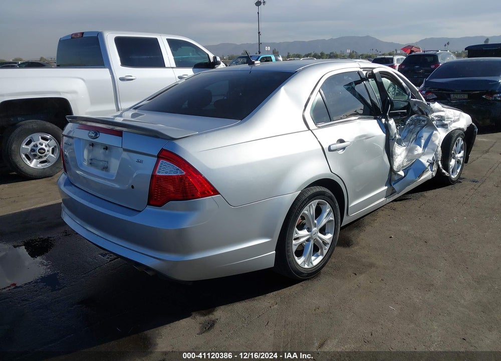 2012 FORD FUSION SE VIN: 3FAHP0HAXCR246818