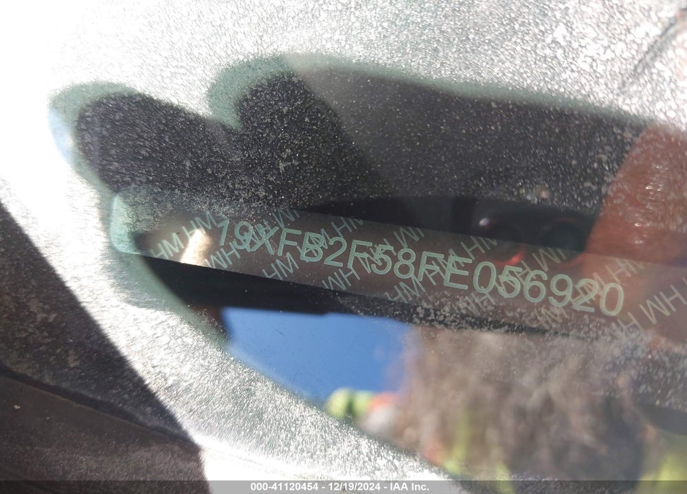 2015 HONDA CIVIC VIN: 19XFB2F58FE056920