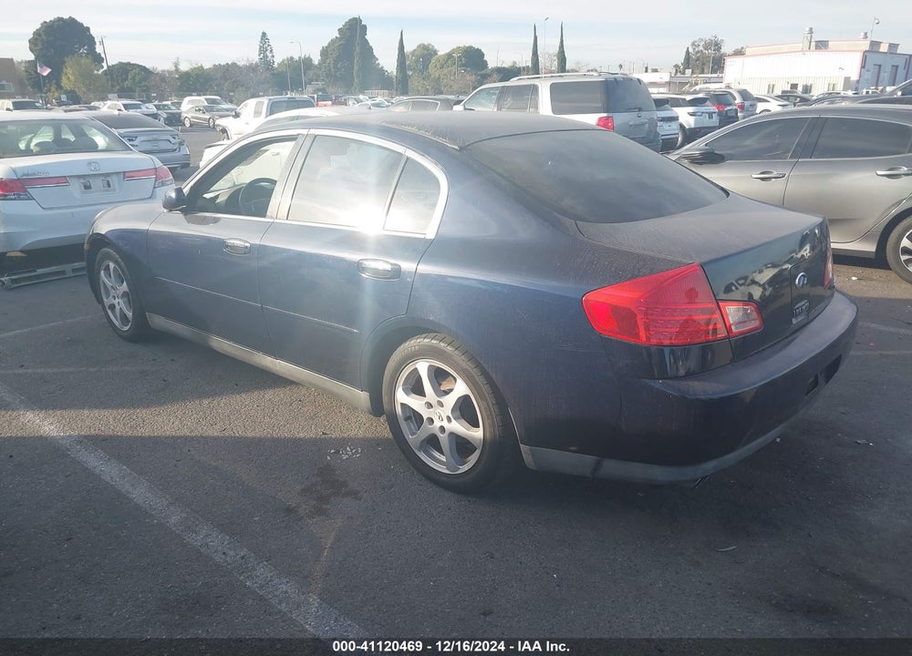 2003 INFINITI G35 BASE W/6 SPEED MANUAL VIN: JNKCV51E73M020800
