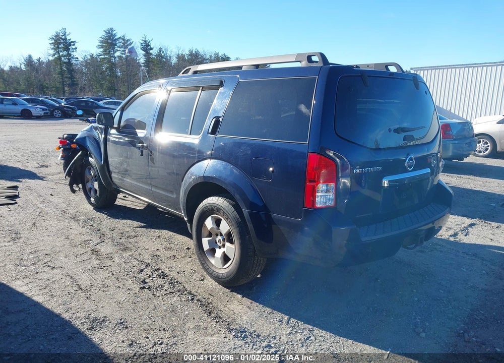 2008 NISSAN PATHFINDER S VIN: 5N1AR18BX8C613903