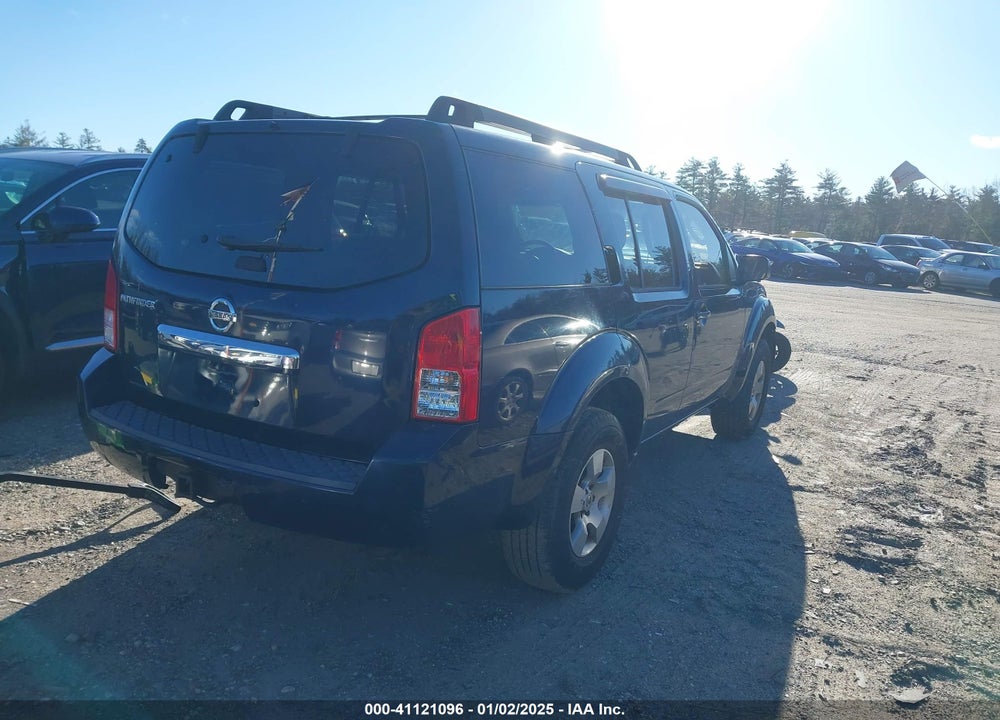 2008 NISSAN PATHFINDER S VIN: 5N1AR18BX8C613903