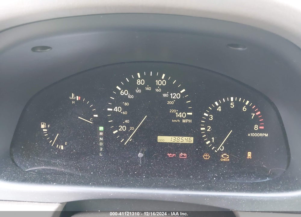 2000 LEXUS RX 300 VIN: JT6GF10UXY0065687