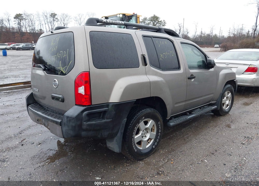 2008 NISSAN XTERRA S VIN: 5N1AN08W18C517232