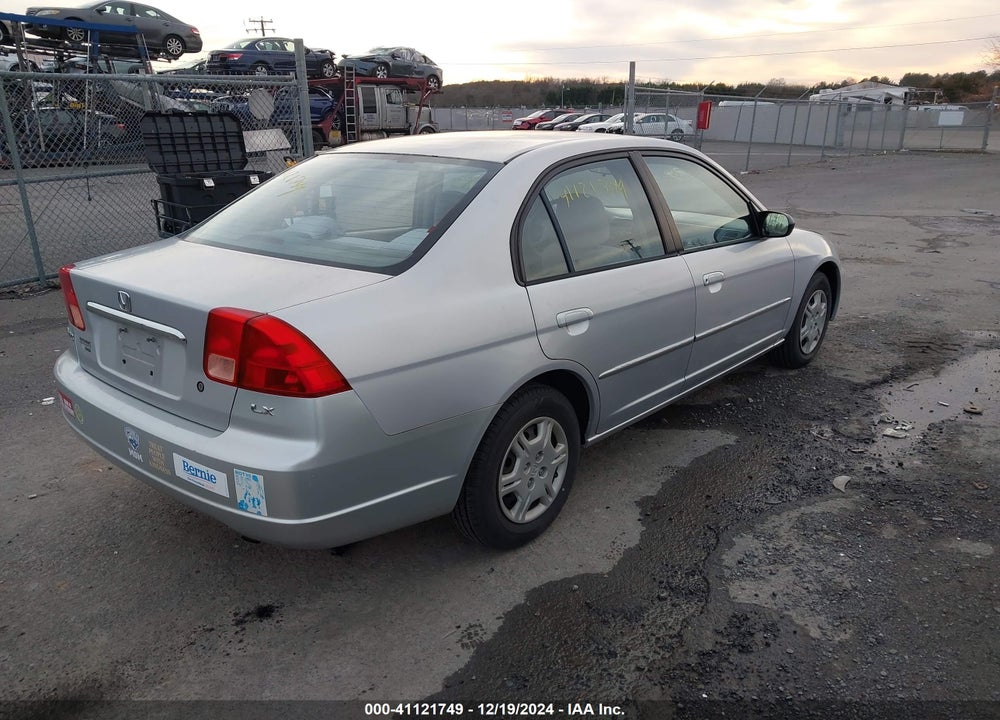2002 HONDA CIVIC LX VIN: 1HGES15592L039456
