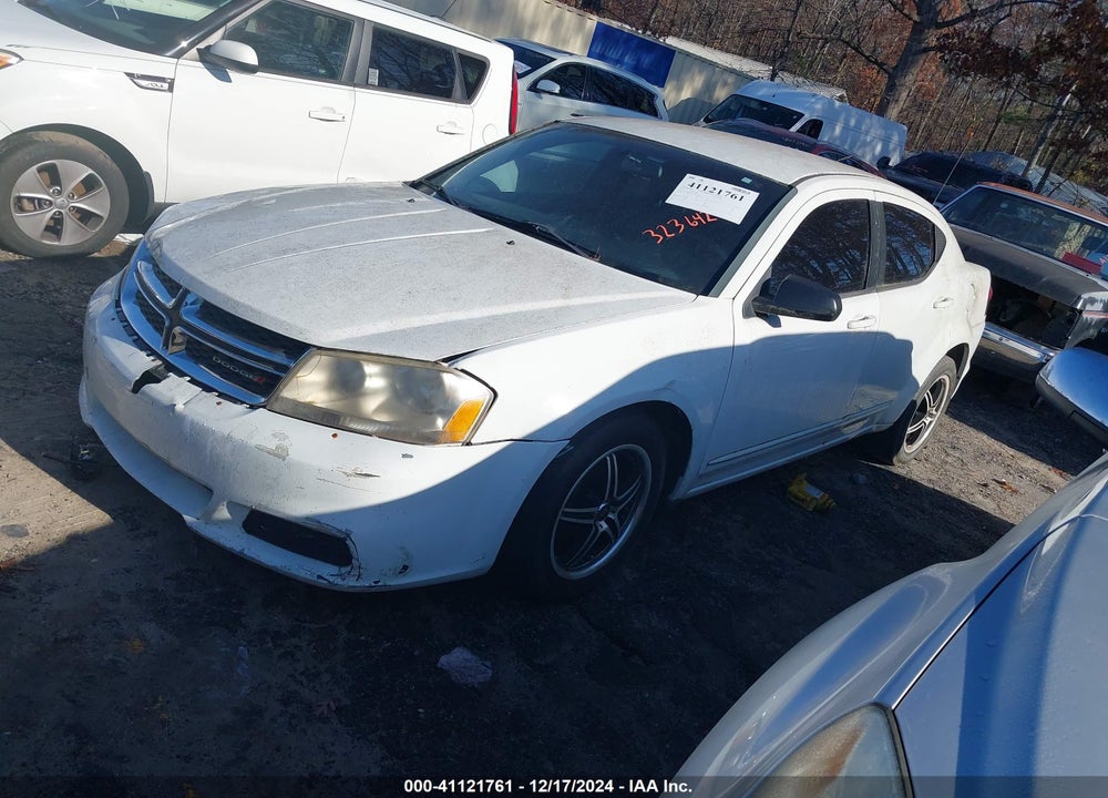 2012 DODGE AVENGER VIN: 1C3CDZAB7CN323642