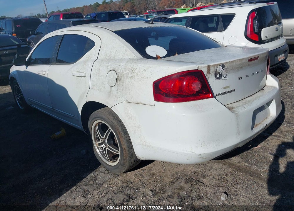 2012 DODGE AVENGER VIN: 1C3CDZAB7CN323642