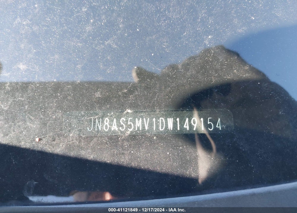 2013 NISSAN ROGUE S VIN: JN8AS5MV1DW149154
