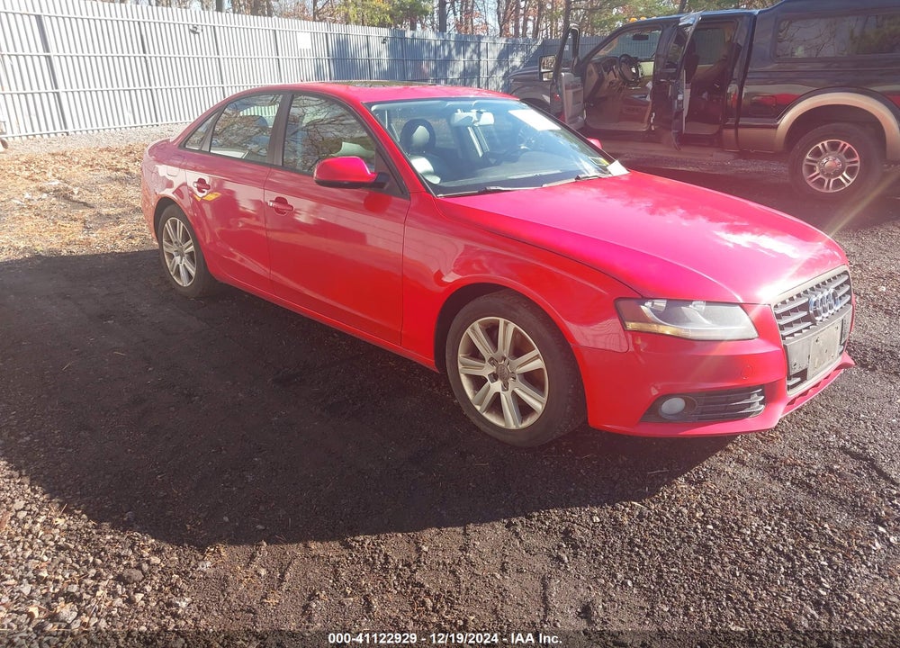 2011 AUDI A4 2.0T PREMIUM VIN: WAUBFAFLOBN014661