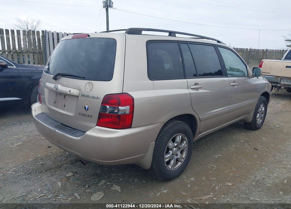 2004 TOYOTA HIGHLANDER V6 VIN: JTEEP21AX40057246