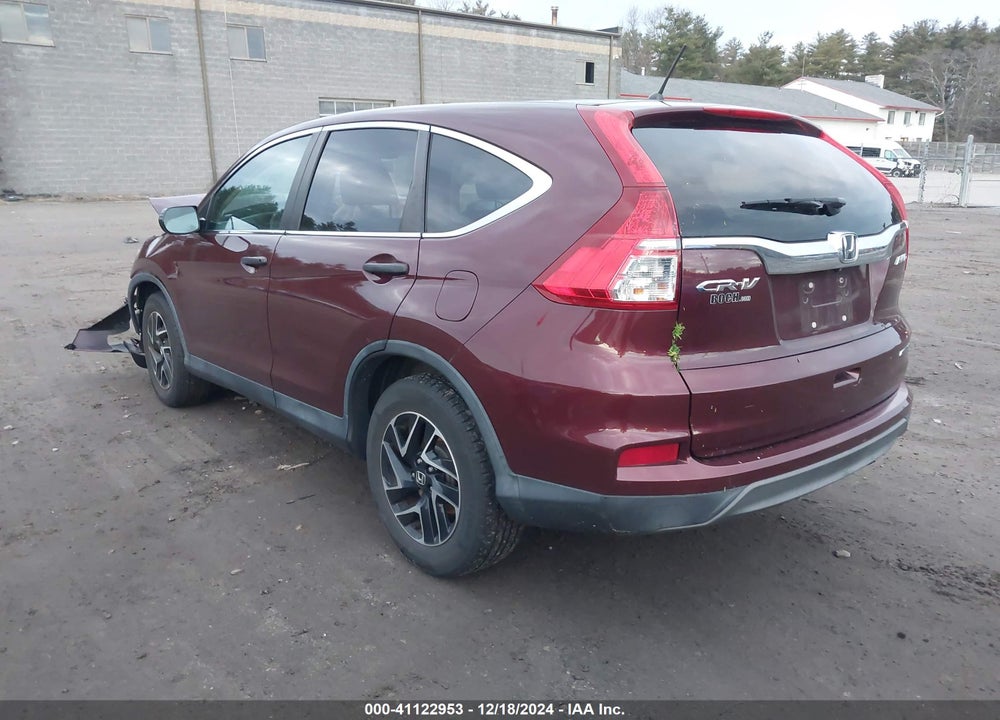2016 HONDA CR-V SE VIN: 2HKRM4H46GH726520