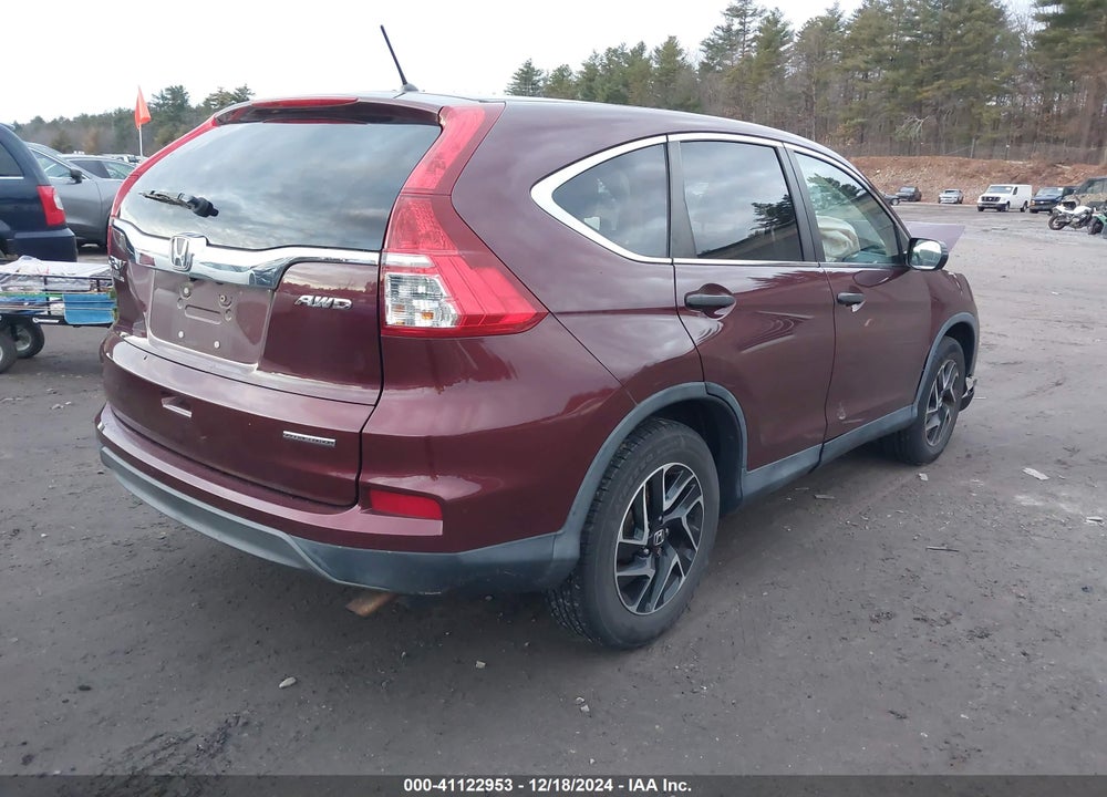 2016 HONDA CR-V SE VIN: 2HKRM4H46GH726520