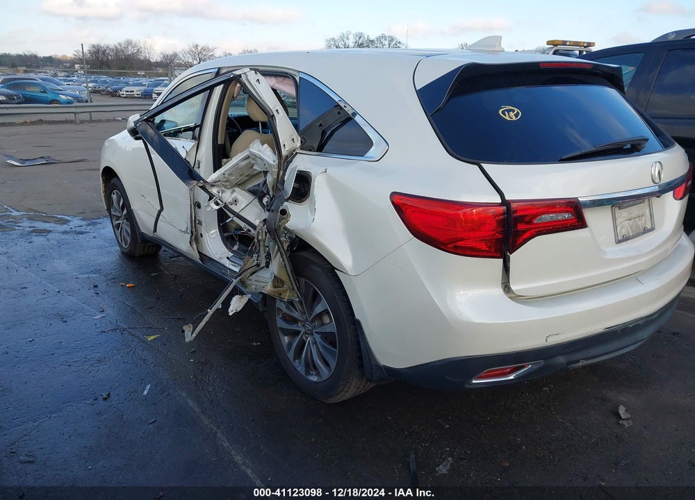 2015 ACURA MDX TECHNOLOGY PACKAGE VIN: 5FRYD3H44FB014380