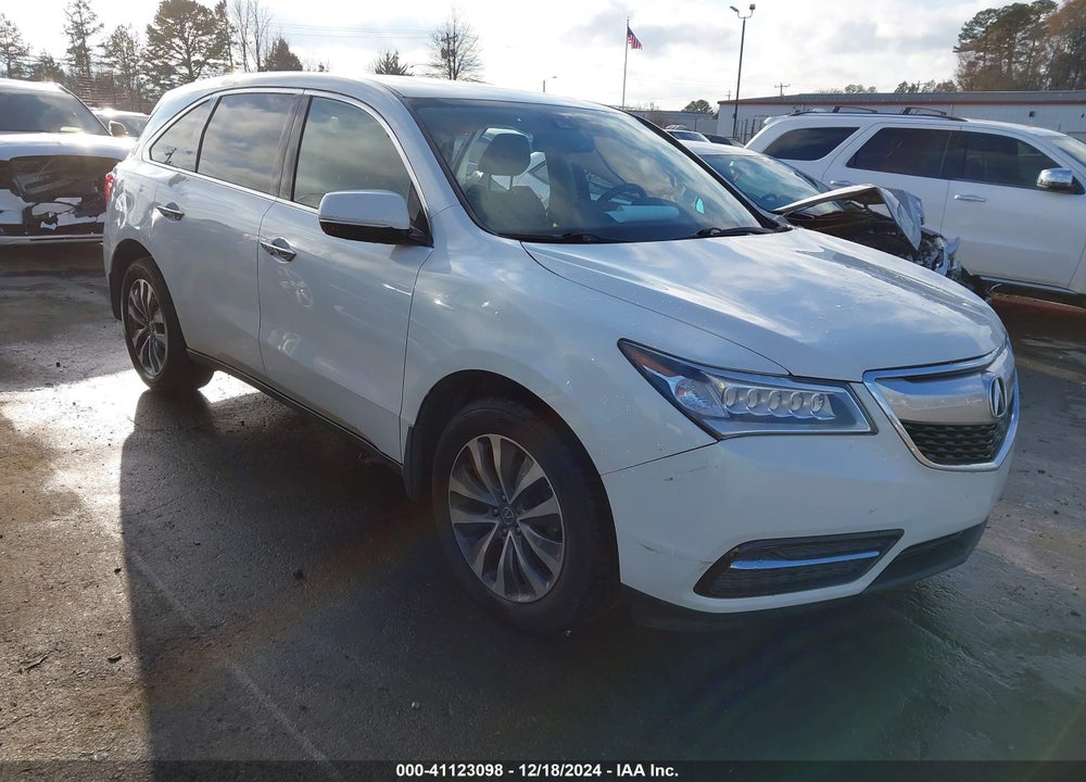 2015 ACURA MDX TECHNOLOGY PACKAGE VIN: 5FRYD3H44FB014380