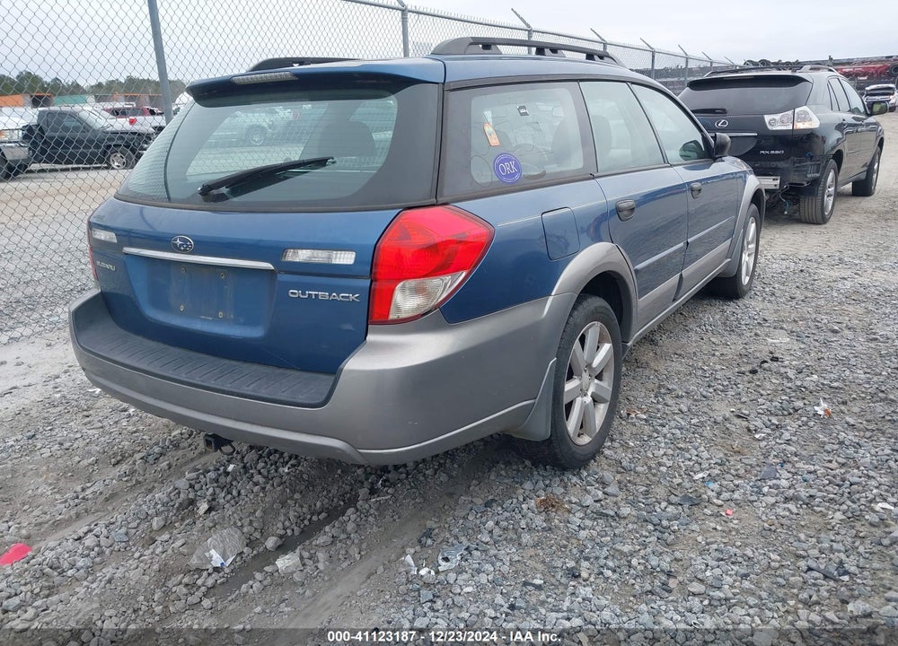 2009 SUBARU OUTBACK 2.5I VIN: 4S4BP61C296333337