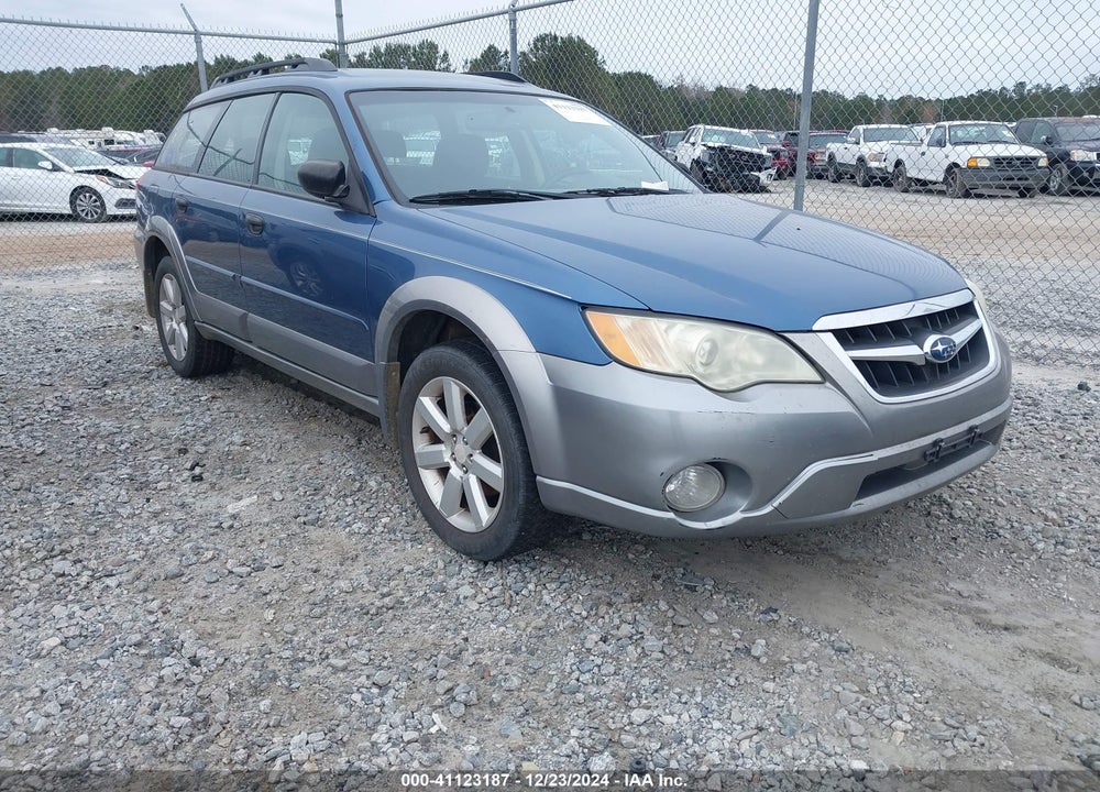2009 SUBARU OUTBACK 2.5I VIN: 4S4BP61C296333337