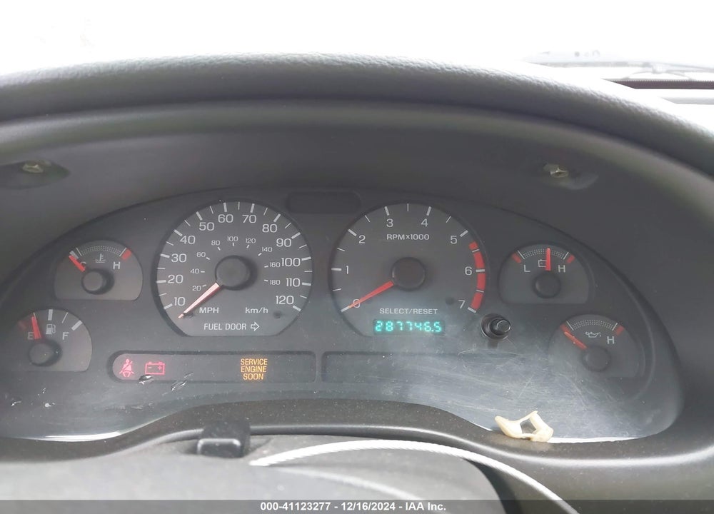 2000 FORD MUSTANG VIN: 1FAFP4047YF253458
