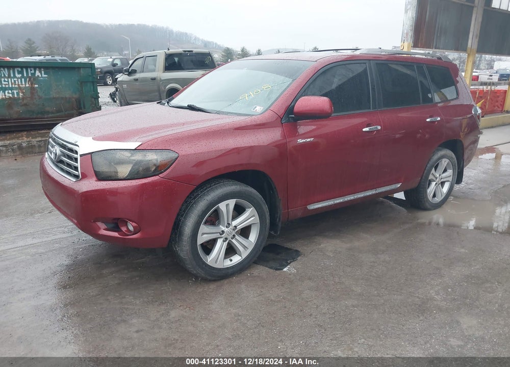 2008 TOYOTA HIGHLANDER SPORT VIN: JTEES43AX82029108