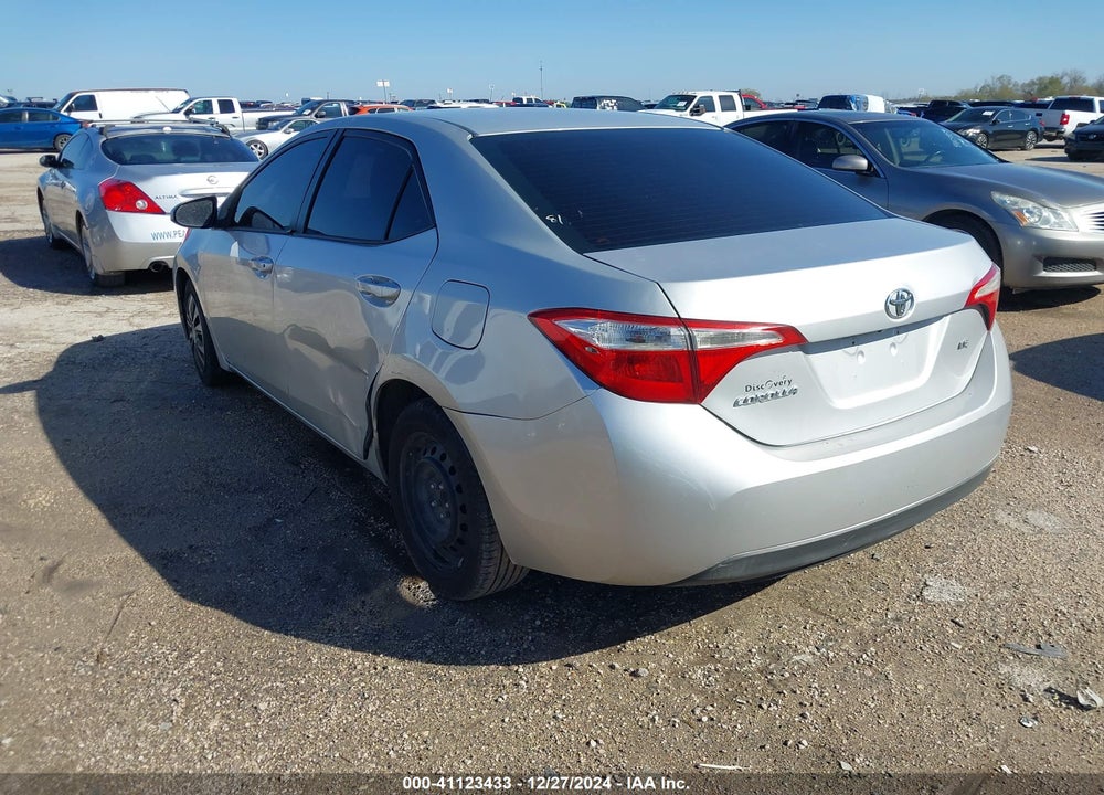 2016 TOYOTA COROLLA LE VIN: 2T1BURHE3GC558037