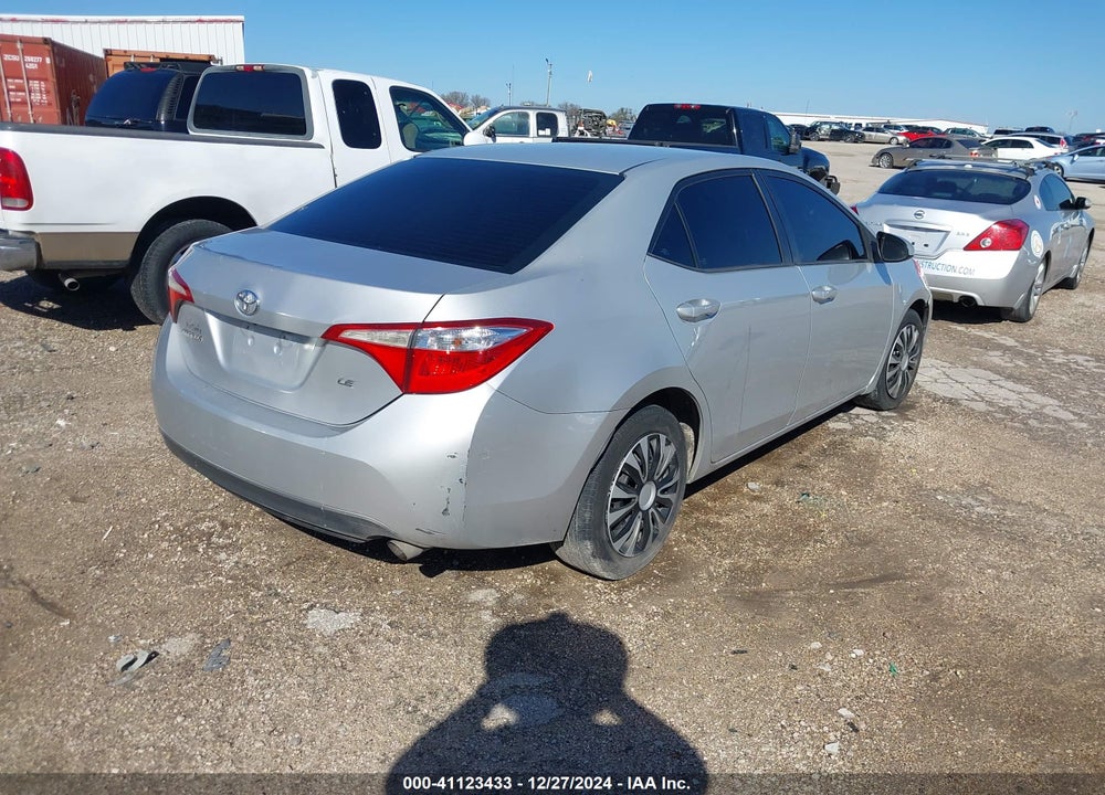 2016 TOYOTA COROLLA LE VIN: 2T1BURHE3GC558037