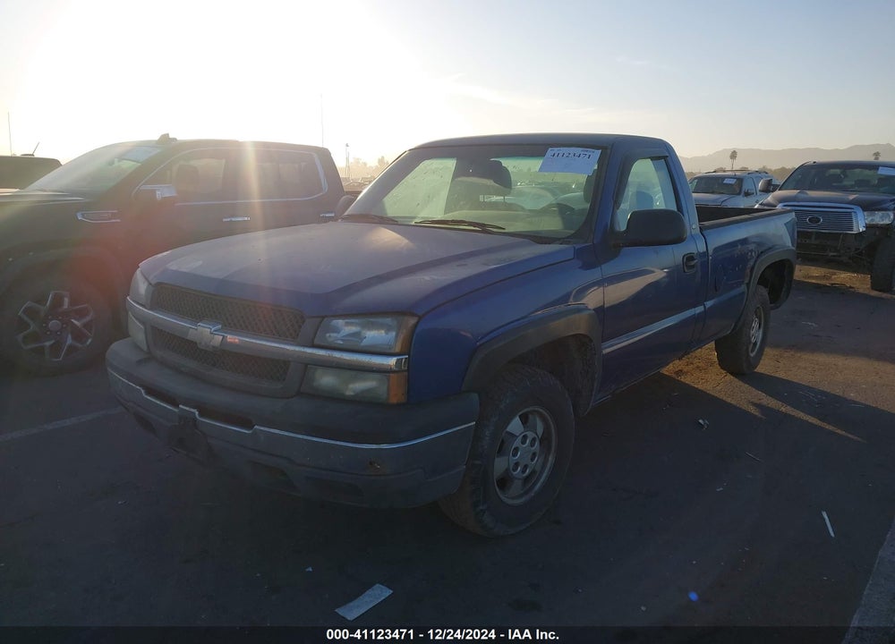2003 CHEVROLET SILVERADO 1500 WORK TRUCK VIN: 1GCEK14X23Z204490