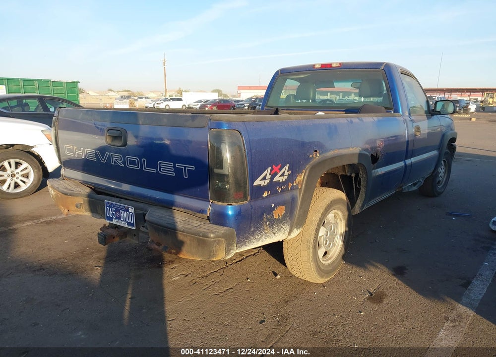 2003 CHEVROLET SILVERADO 1500 WORK TRUCK VIN: 1GCEK14X23Z204490