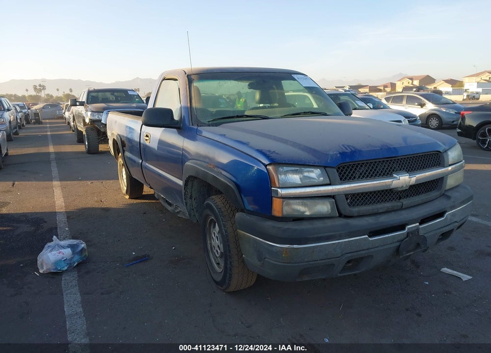 2003 CHEVROLET SILVERADO 1500 WORK TRUCK VIN: 1GCEK14X23Z204490