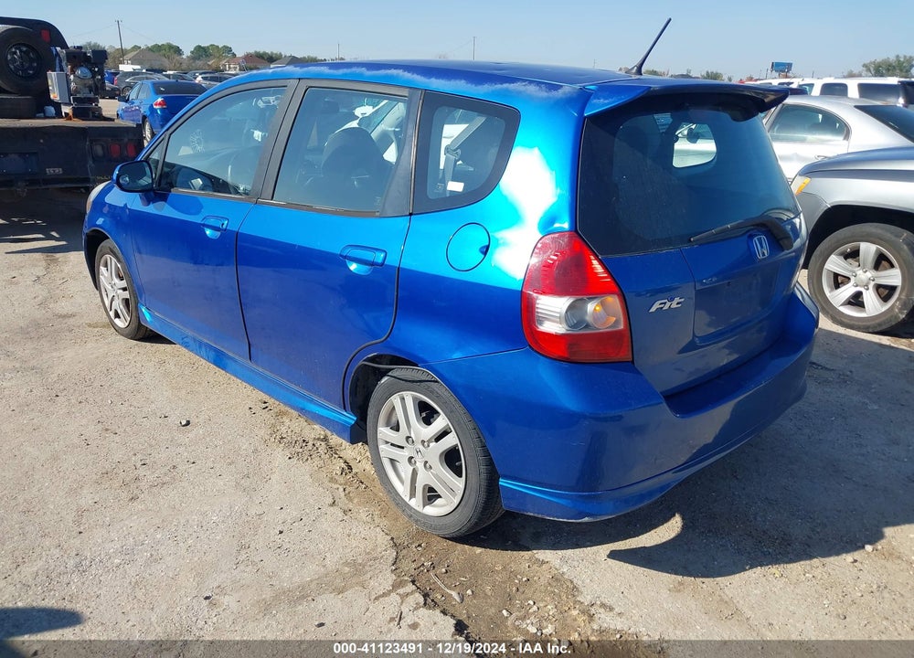 2007 HONDA FIT SPORT VIN: JHMGD38677S042725