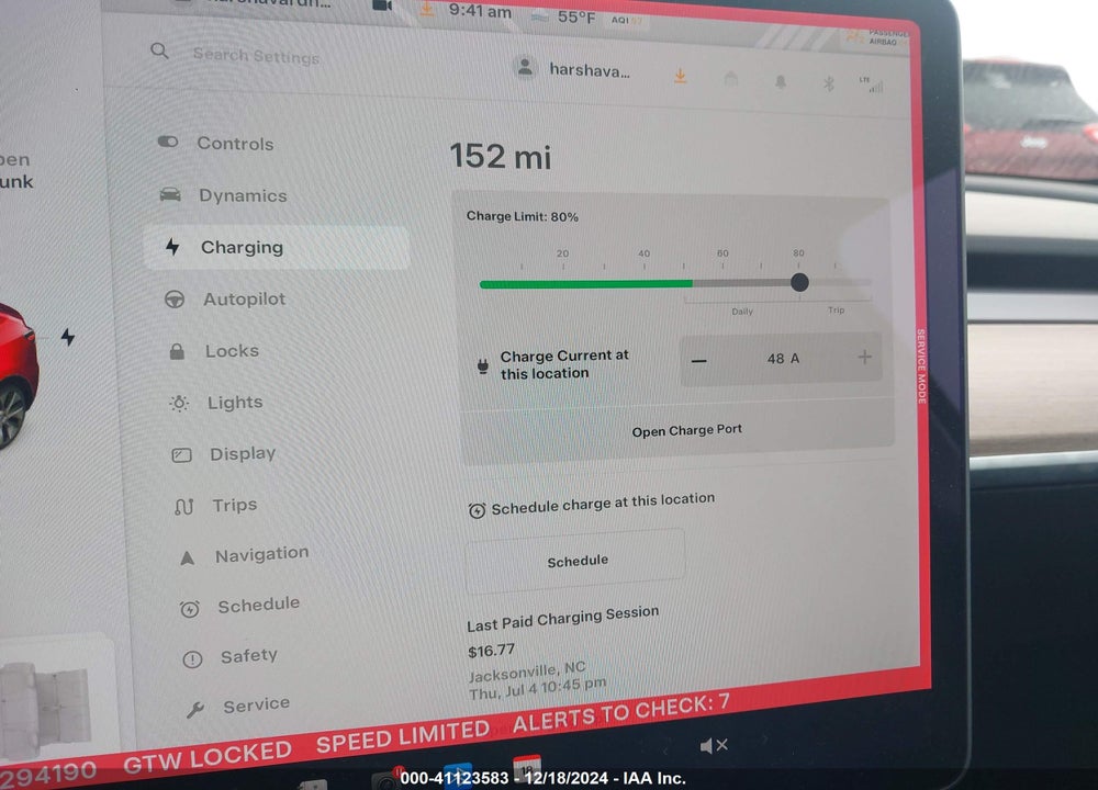 2021 TESLA MODEL Y LONG RANGE DUAL MOTOR ALL-WHEEL DRIVE VIN: 5YJYGAEE7MF294190