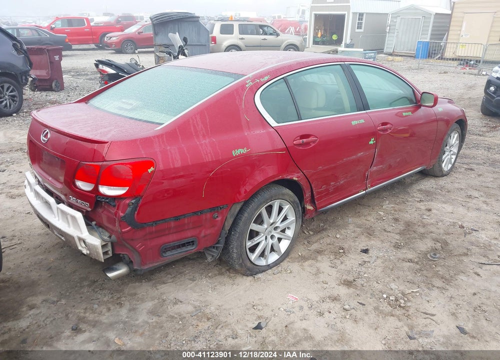 2006 LEXUS GS 300 VIN: JTHBH96S865025222