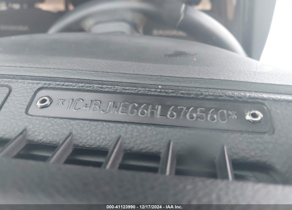 2017 JEEP WRANGLER UNLIMITED VIN: 1C4BJWEG6HL676560