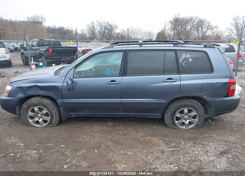 2007 TOYOTA HIGHLANDER V6 VIN: JTEEP21A870214907
