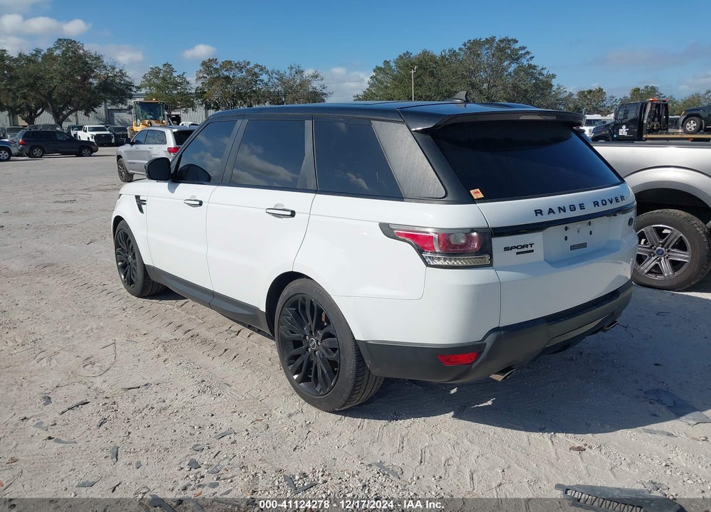 2016 LAND ROVER RANGE ROVER SPORT 3.0L V6 SUPERCHARGED HSE VIN: SALWR2VF2GA581538