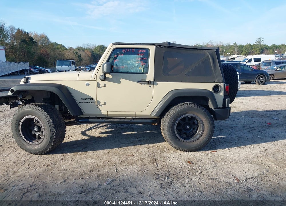 2011 JEEP WRANGLER SPORT VIN: 1J4AA2D19BL525294