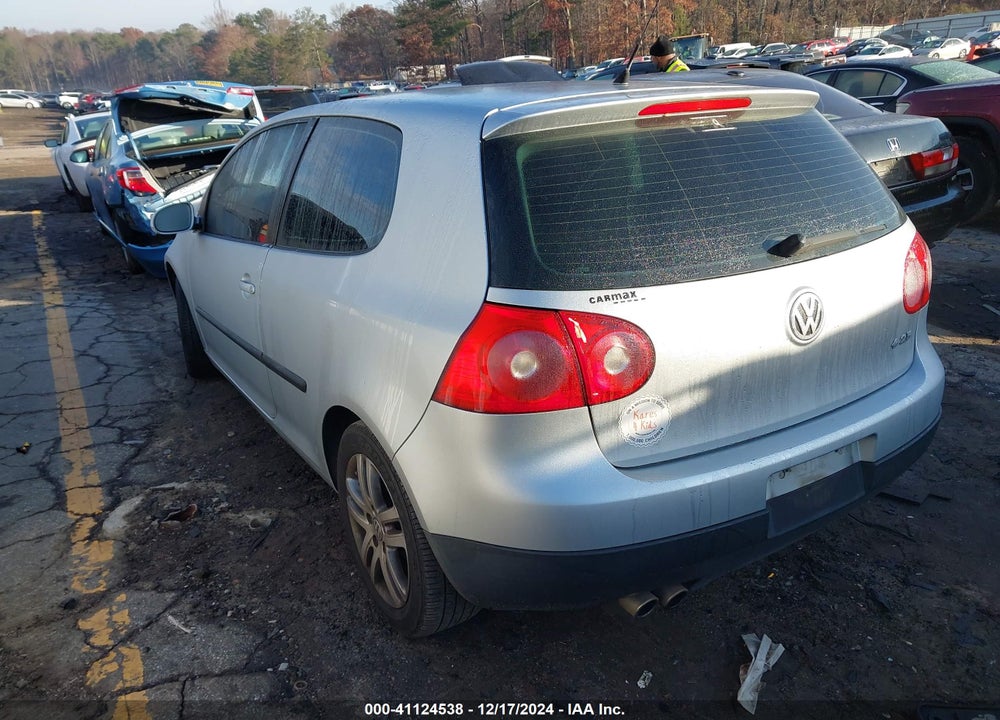 2007 VOLKSWAGEN RABBIT 2-DOOR VIN: WVWAR71K47W094071