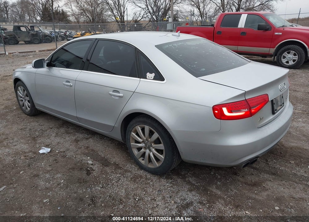2013 AUDI A4 2.0T PREMIUM VIN: WAUBFAFL5DA164016