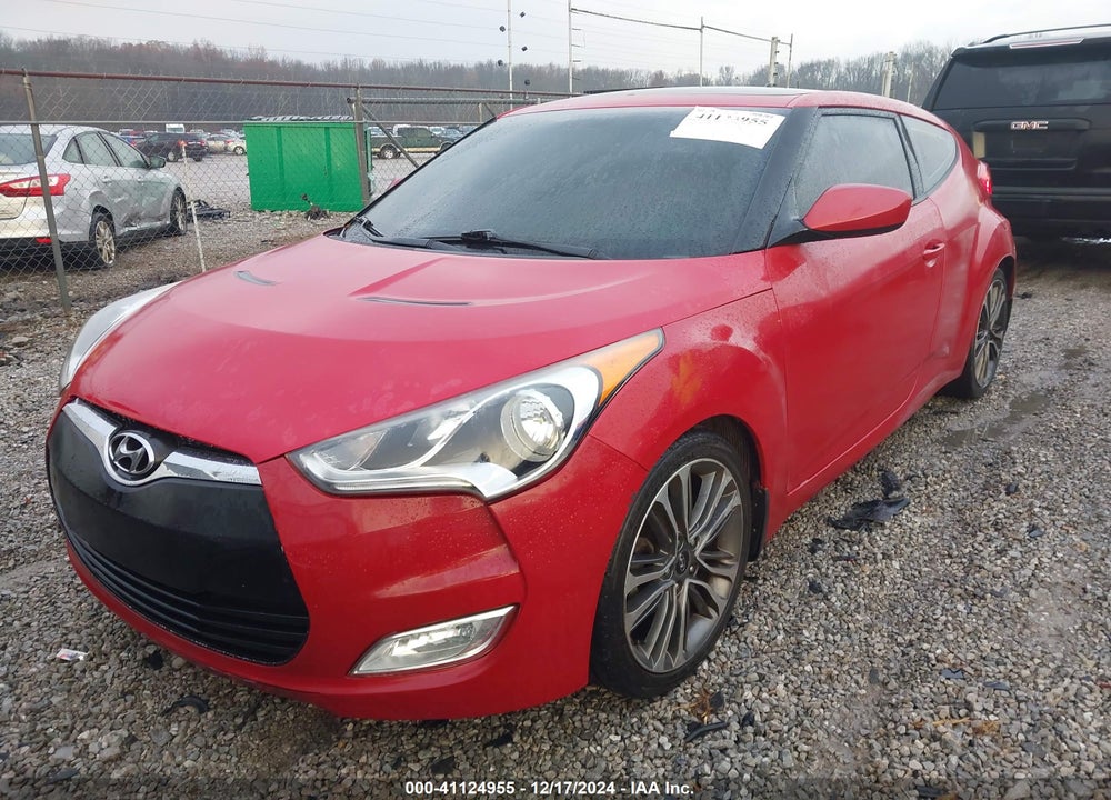2013 HYUNDAI VELOSTER BASE W/GRAY VIN: KMHTC6AD1DU113779
